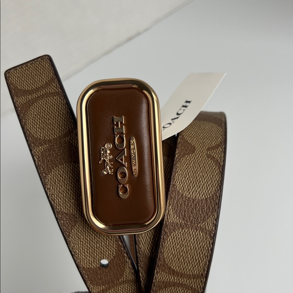 Coach Signature Buckle Cut To Size Morgan Belt - Picture 4 of 17